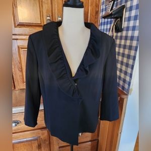 New York &Co Ruffle Jacket Size 4
